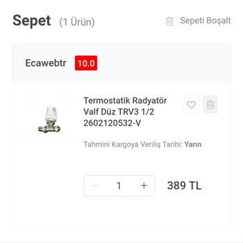 Koçtaş Siparişin İptal Edilip Fiyatın Yükseltilmesi