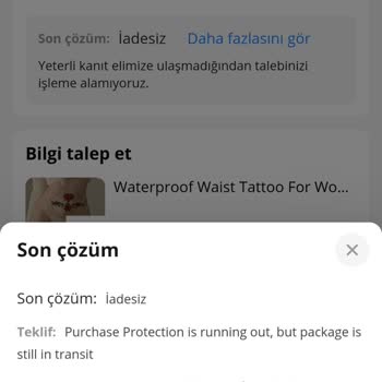 Aliexpress Kargom Gelmedi Ve İade Talep Olmadı