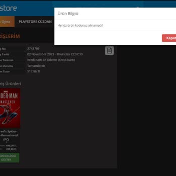 TTNET Playstore "Henüz Ürün Kodunuz Alınamadı! " Hatası