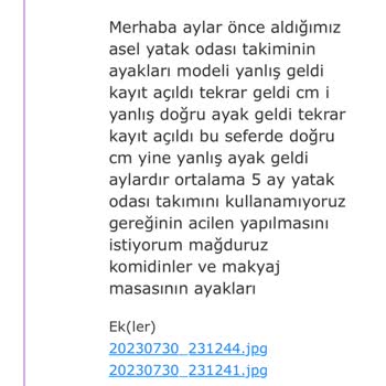 Vivense 9 Aydır Sürekli Yanlış Gelen Ürün