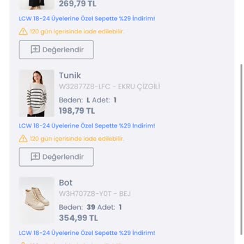 LC Waikiki Etiketsiz Ürün Gönderimi