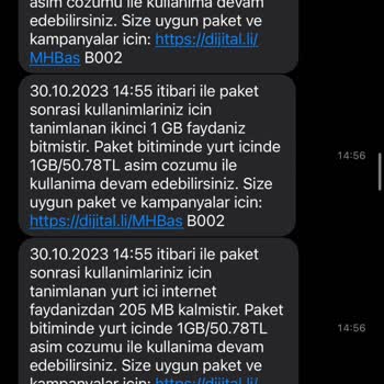 Turkcell 10 GB Aşım