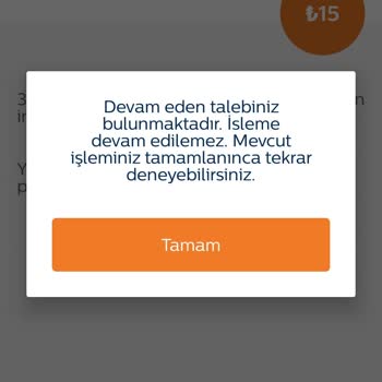 TeknosaCell Ek Paket Satın Almaya Çalışırken Devam Eden Talep Hatası