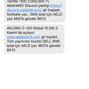 Sena Haberleşme Bilişim Ve İnternet Hizmetleri Tarafından Rahatsız Edici SMS Alıyorum