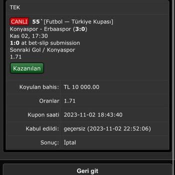 Tipobet Kupon İptal Etme