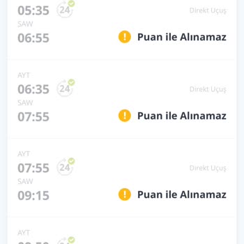 Pegasus Bol Puanla Bilet Alımının Habersiz Kapatılması Ve Sınırlama