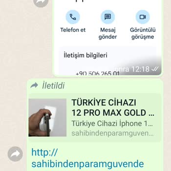 Sahibinden.com Apple 12 Promax Gold İle İlgili Sorun