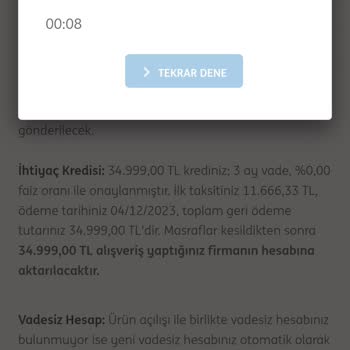ING Bank Faizsiz Krediyi Hb Hesabına Geçirmiyor.