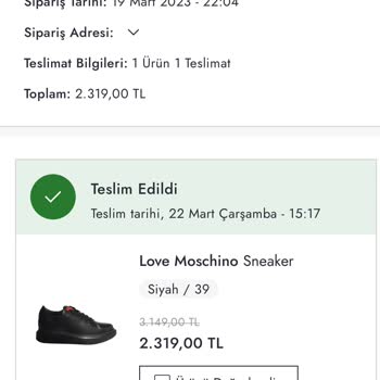 Moschino Boyner'den Aldığım Ayakkabı Soyuluyor