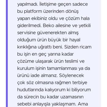 Arçelik İlgisiz Servis Ve Müşteri Hizmetleri