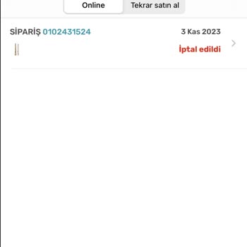 Watsons Sipariş Tekrarı İptali