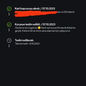 Papara Kart 1 Ay Oldu Gelmedi