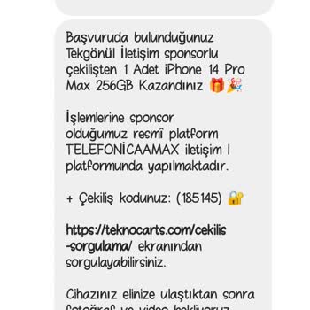 Telefonicaamax_ (Instagram) Çekiliş Var Diye Yanıltıyor