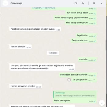 Grimelange 1. Kalite Ücreti Alıp 2. Kalite Ürün Gönderiyor!