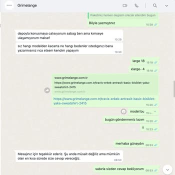 Grimelange 1. Kalite Ücreti Alıp 2. Kalite Ürün Gönderiyor!