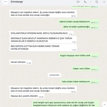 Grimelange 1. Kalite Ücreti Alıp 2. Kalite Ürün Gönderiyor!