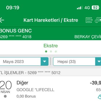 Garanti Bankası İşlem İtirazı