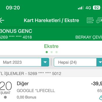 Garanti Bankası İşlem İtirazı
