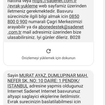 Sadenet Haksız Ve Hukuksuz Bir Şekilde Gelen Yüksek Tutardaki Fatura.