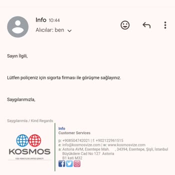 Kosmos Vize Hizmetleri Kosmos Müşteri Hizmetleri Kendi İşini Müşterilerine Yaptırıyor