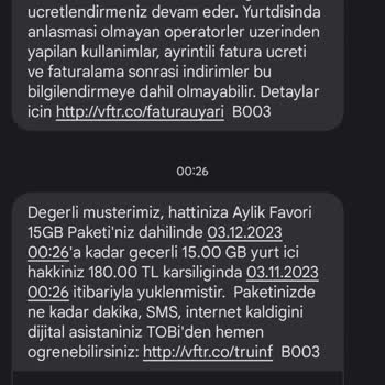 Vodafone Yanımda Uygulaması Hatası
