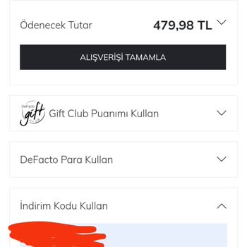 DeFacto İndirim Kodu Hatası
