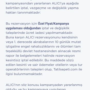 Tatil Sepeti Rezervasyon İptal Sorunu