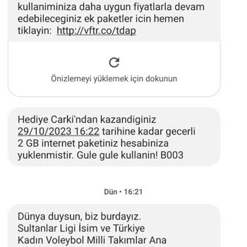 Vodafone Haksız Uygulanan Akıllı Aşım Paketi