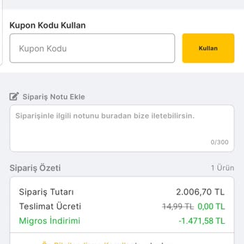 Migros Hemen Fazla Çekilen Ücret