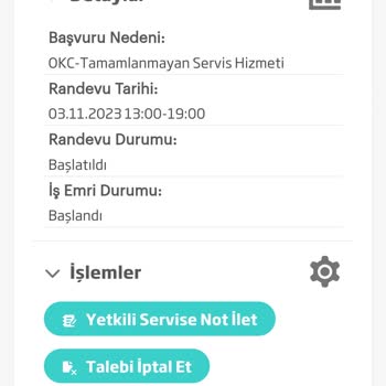 Beko Tamamlanamayan Servis Hizmeti Ücreti