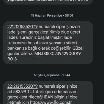 FLO Ayakkabı FLO Mağazasının Olan Us Polo Marka Bot İade Ücretini Yapmaması