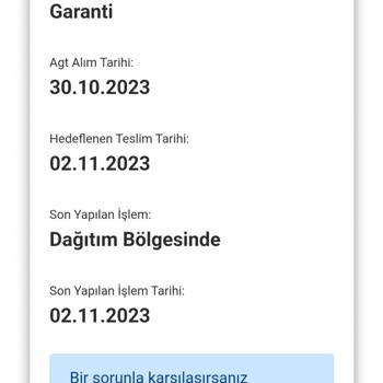Garantiden Kart İstedim AGT Kurye İle Gelmesi Gerekiyor Ama Kurye Yok