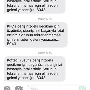 Yemek Sepeti Kurye Sorunu