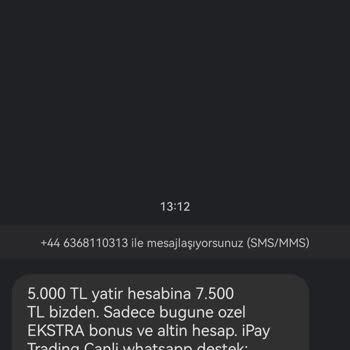 Vodafone Yabancı Bahis Sitelerinin SMS'leri Geliyor