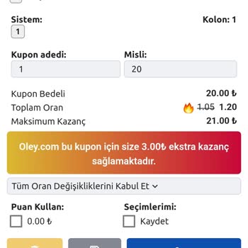 Oley.com Diğer Sitelere Aynı Oran Veriyor!