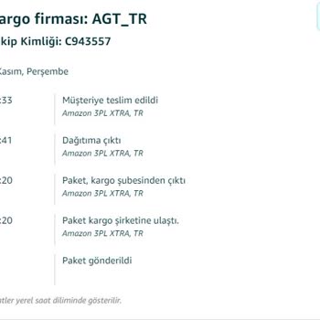 AGT Kargo Paket Teslimi/Yapıldığını İddia Etmesi
