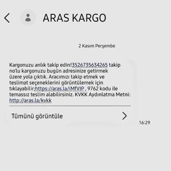 Derince Aras Kargo Şube Teslimat Sorunu