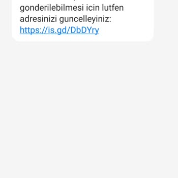 Yurtiçi Kargo adıyla SMS Aldım Bilgim Yok