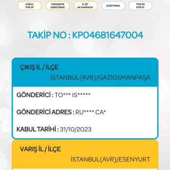 PTT Kargo Kargom Dağıtıma Çıkmıyor