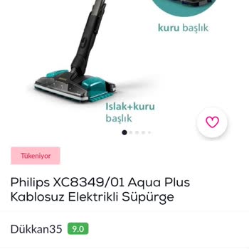 PHILIPS Ev Aletleri Philips XC8349/01 Aqua Plus Kablosuz Elektrik Süpürge Sorunu