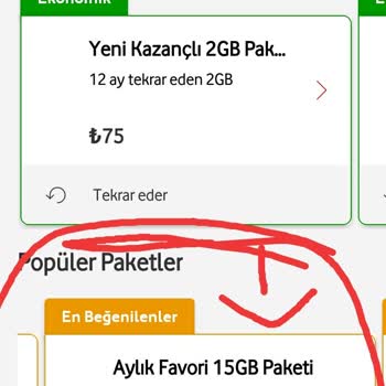 Vodafone Ek Paket İptali