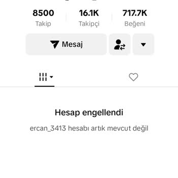 Ercan3413 Bu Hesabım TikTok Tarafından Engellendi Açılmasını Talep Edi