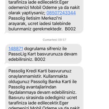 Passolig'in Paramı İade Etmemesi