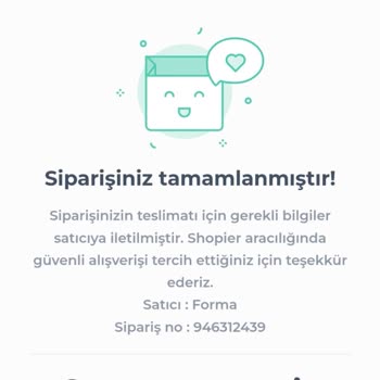 Shopier Forma Durağı Ürünümü Kargolamıyor.