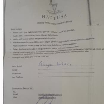 Hattuşa Vacation Thermal Club Hediye Tatili Kullanamıyoruz
