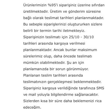 Vivense Siparişim Teslim Edilmedi