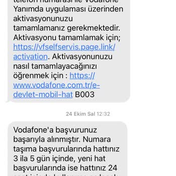 Vodafone Numara Taşıma Başvurusunun 10 Gündür Sonuçlanmaması