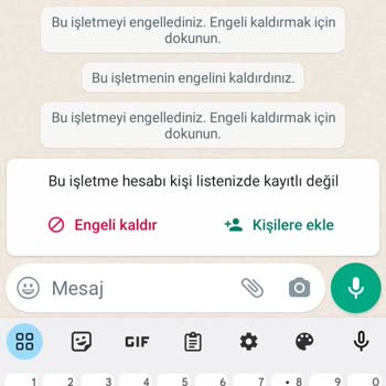 WhatsApp Bilmediğim Numara WhatsApp'tan Yazması