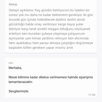 Gardrops'dan Paramı Alamadım.