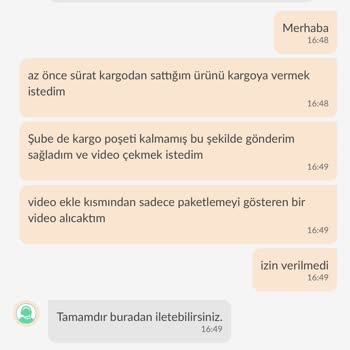 Dolap Üzerinden Sürat Kargo Paketleme